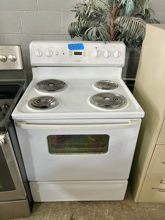Hotpoint 30 Inch Electric Freestanding Range Stove with Oven , White , 444500