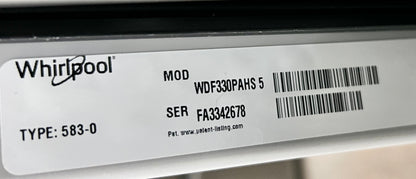 Whirlpool 24 Inch Built in Stainless Steel Dishwasher , WDF330PAHS5,  444340