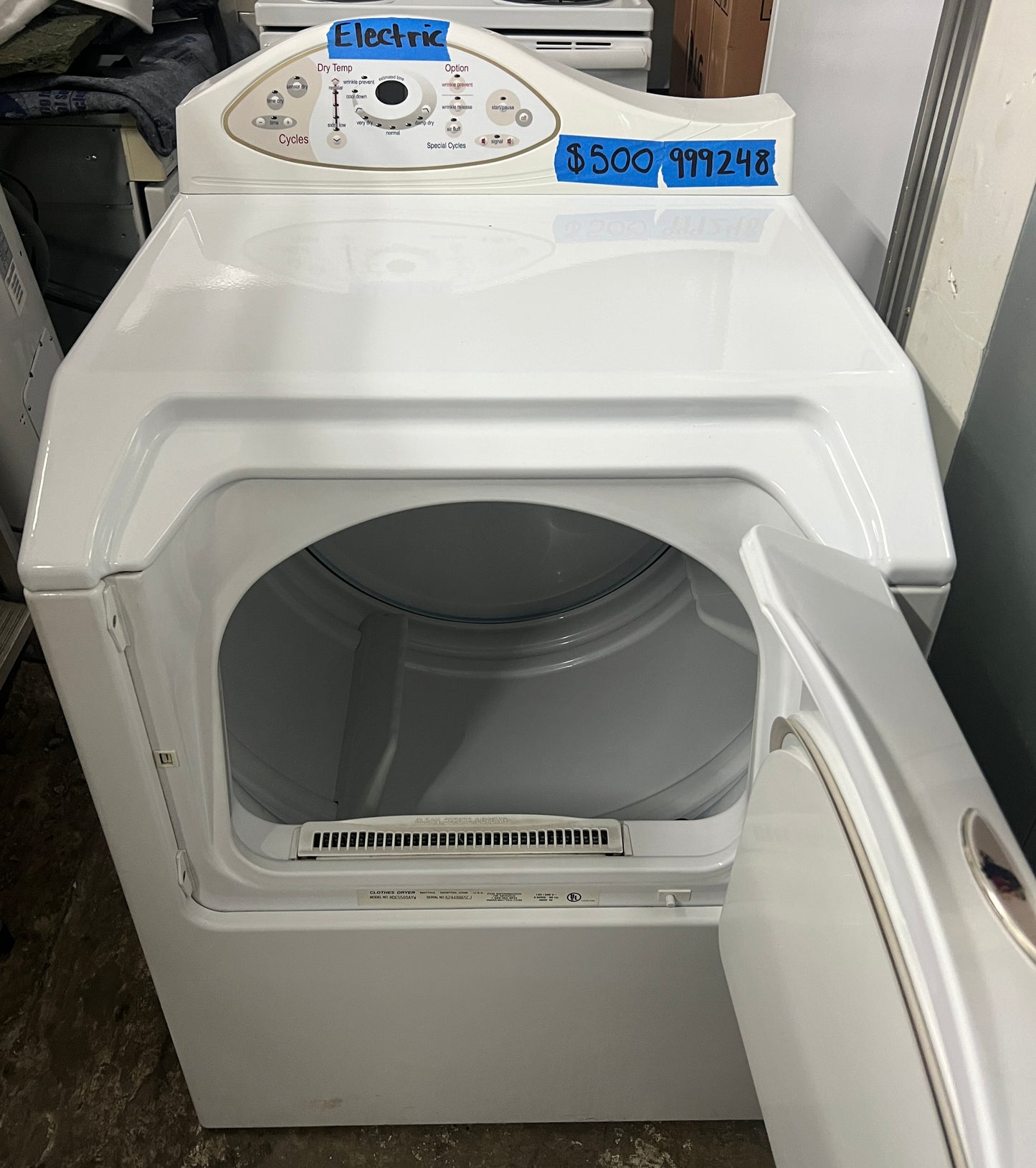 Maytag Neptune Electric Dryer in White MDE5500AYW 999248