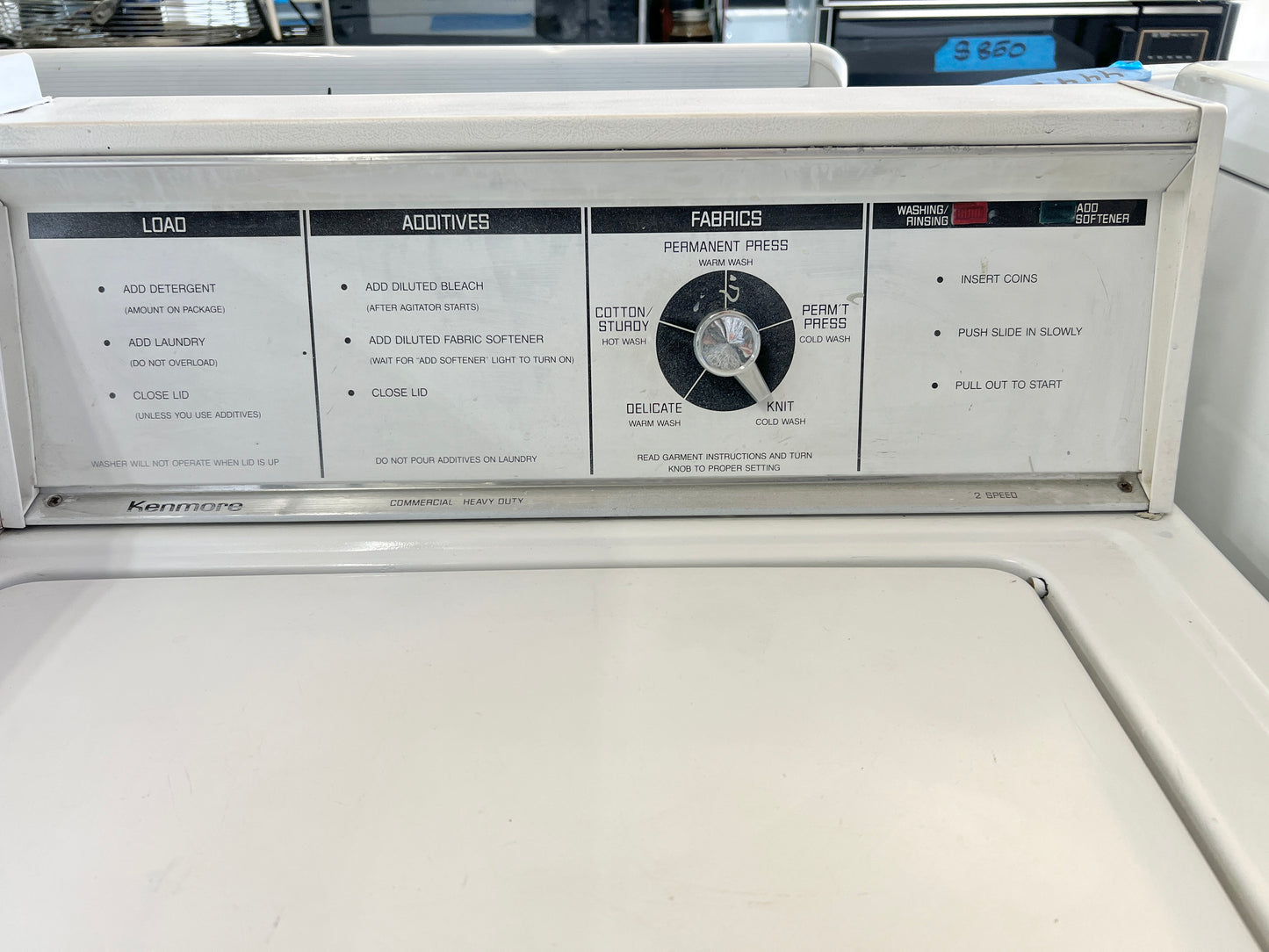 Kenmore 27 inch Coin Operated Washer Mahine Top Load Commercial Grade , 444519
