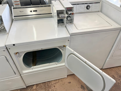 27 Inch Whirlpool Commercial Heavy Duty Coin Operated Front Load Electric 220V Dryer Machine in White , CEM2760KQ1,  444135
