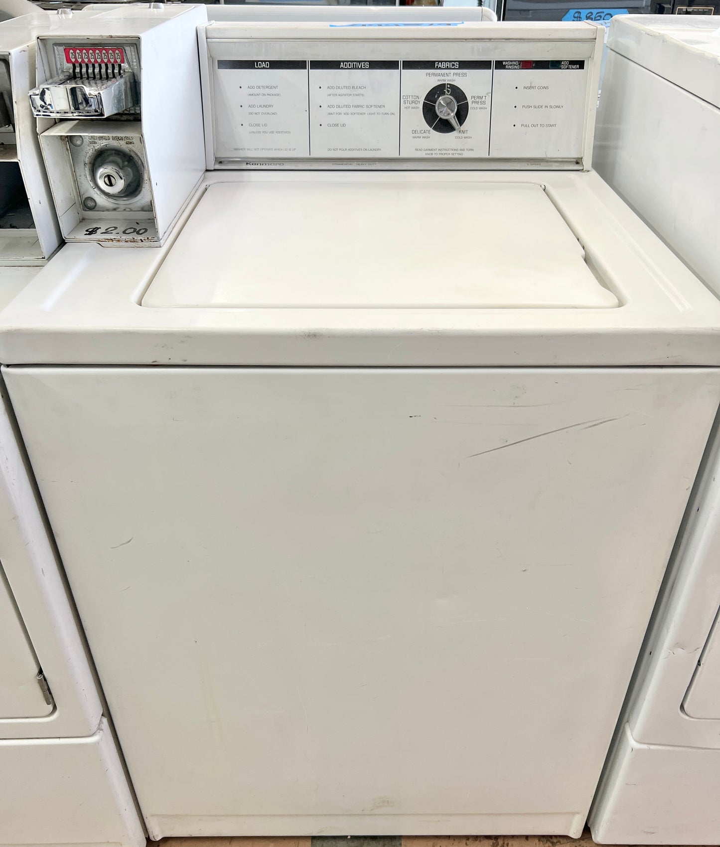 Kenmore 27 inch Coin Operated Washer Mahine Top Load Commercial Grade , 444519