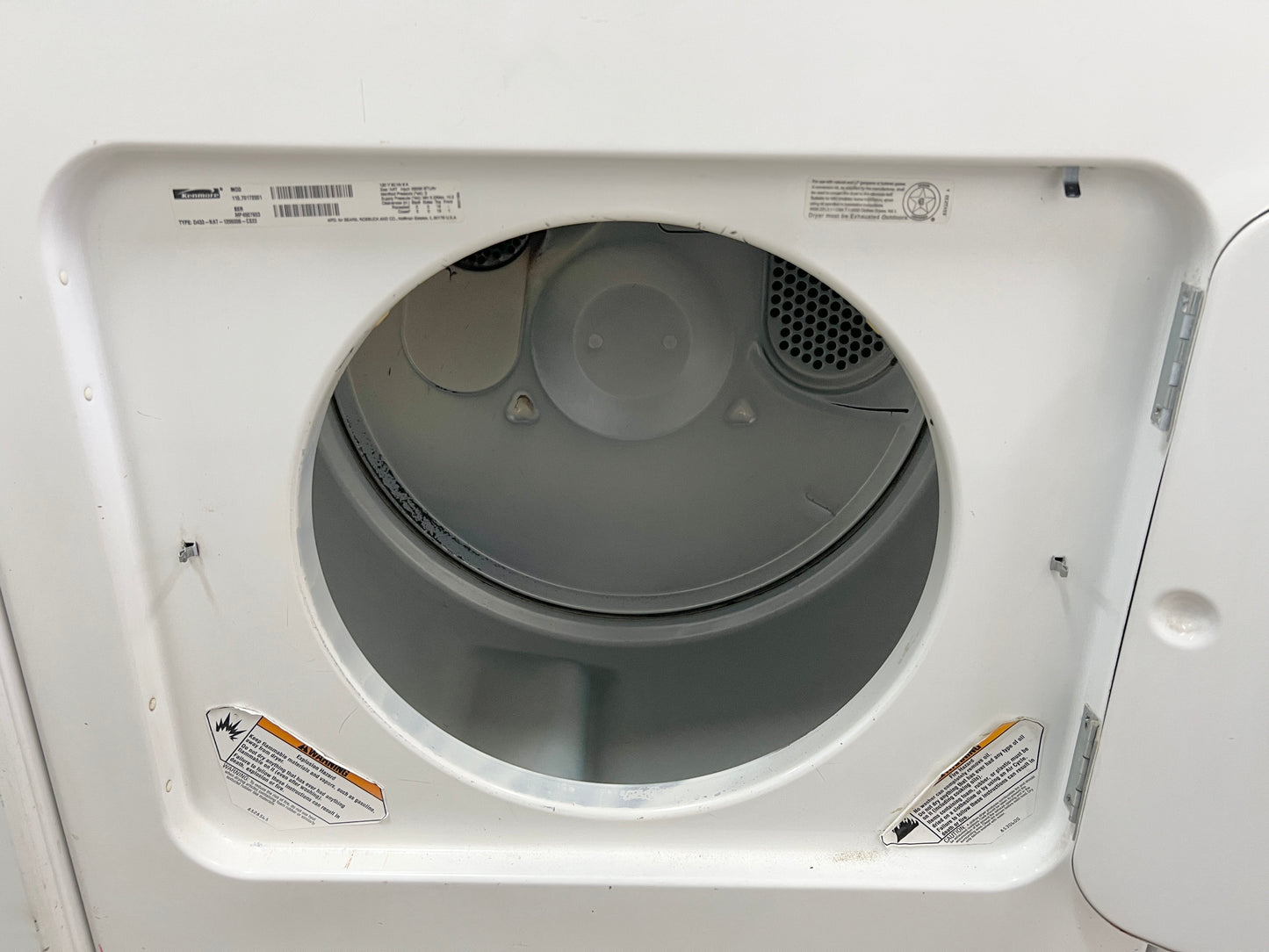Kenmore 27 Inch Front Load Coin Operated Dryer Machine , Gas , White , 444521