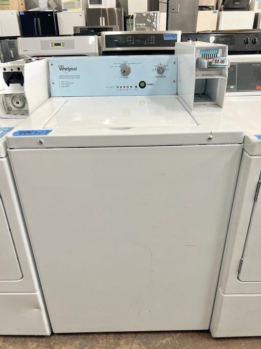 27 Inch Whirlpool Coin Operated Washer Machine Top Load , Commercial Grade , White , CAE2745FQ1