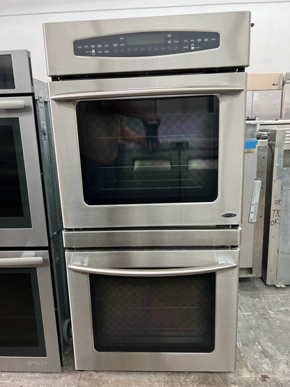 DCS WOS227SS 27 Inch Double Electric Wall Oven with Self-Cleaning Upper Convection Oven & Hidden Bake Elements in Lower Oven: Stainless Steel, 369313