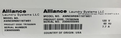Speed Queen Non-Coin Operated , Residential Top Load Washer AWNE9RSN116TW01 444524