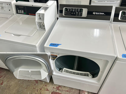 Speed Queen Coin Operated Front Load Gas Dryer Machine , ADGE9RYS118TW01, White , 444525