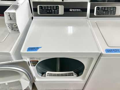 Speed Queen Coin Operated Front Load Gas Dryer Machine , ADGE9RYS118TW01, White , 444525