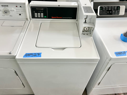 27 Inch Speed Queen Coin Operated Top Load Washer Machine , SWMMC2SP115TW01, White , 444527