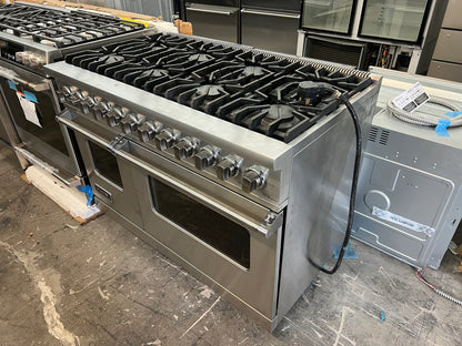 Viking Professional 48 Inch VDSC5488BSSLP Dual Fuel Gas Range 8 Sealed Burners, VariSimmers, Vari-Speed Dual Flow Convection Ovens, Self-Clean, Bread Proofing and Rapid Ready Preheat: Stainless Steel, PROPANE READY , 369416