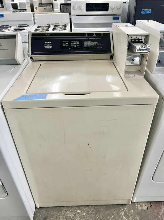 Whirlpool Coin Operated Top Load Washer Machine , Commercial grade , Heavy Duty , Off White Cream Color , beige , WA2Z62XSN1 444528