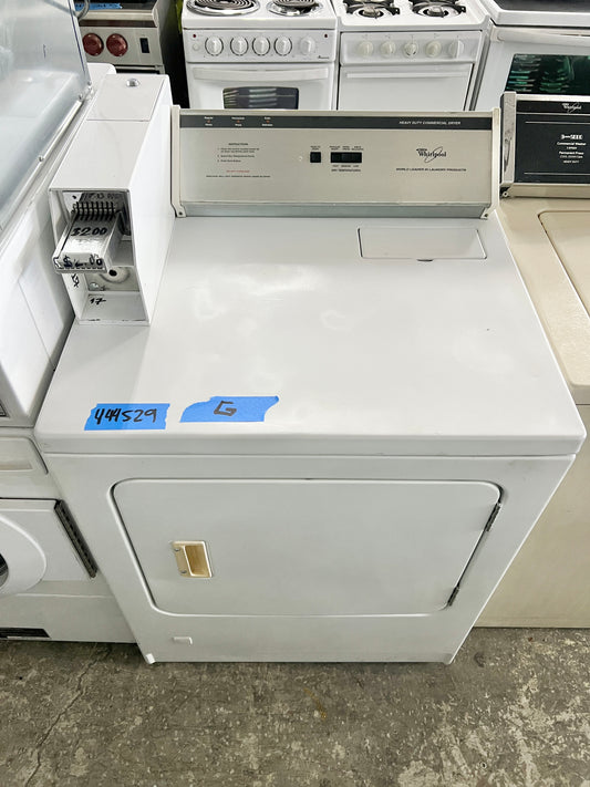 Whirlpool Coin operated Front Load Gas Dryer Machine , Commercial Grade , CGM2941TQ01 , 444529