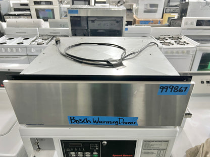 Bosch 500 Series  HWD5751UC 27 Inch Warming Drawer with 3 Power Levels, Proofing, Auto Shut-Off, 1.9 cu. ft. Capacity, 450 Watt Heating Element, Sturdy Ball Bearing Telescopic Rails Star-K Certified HWD5751UC/01 , Stainless Steel. , 999867