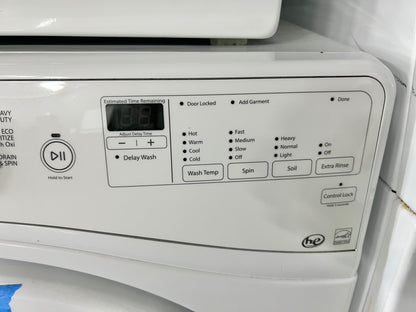 Whirlpool Duet  WFW72HEDW 27 Inch 4.2 cu. ft. Front Load Washer 8 Wash Cycles, 1,200 RPM, Quick Wash, Eco Sanitize,  Stainless Steel Wash Basket, ENERGY STAR , 444532