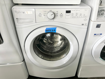 Whirlpool Duet  WFW72HEDW 27 Inch 4.2 cu. ft. Front Load Washer 8 Wash Cycles, 1,200 RPM, Quick Wash, Eco Sanitize,  Stainless Steel Wash Basket, ENERGY STAR , 444532