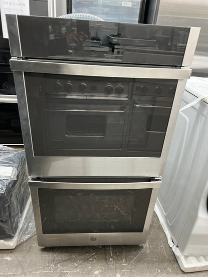 GE JKD5000SNSS 27 Inch Built In Convection Double Wall Oven 8.6 cu. ft. , WiFi, Self-Clean with Steam Clean Option, True European Convection, Stainless Steel , New Open Box, 369430