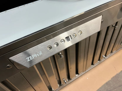 Zephyr Power Tornado III Series AK8300ASX 38 Inch Cabinet Insert Power Pack, Multiple Blower Options, 4 Halogen Lamps, Stainless Steel , Like New 369427