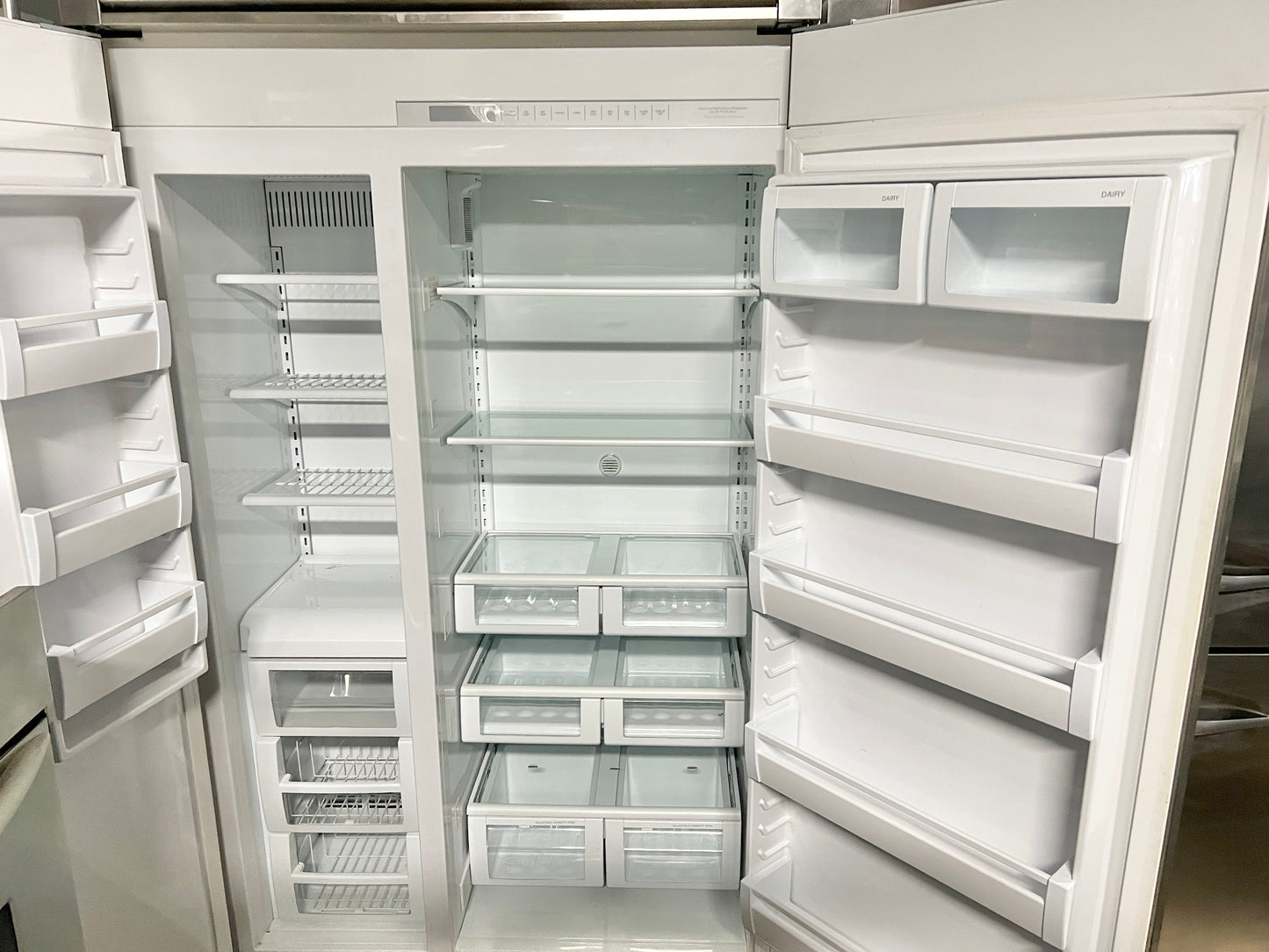 48 inch Viking 5 Series  VCSB5483SS Counter Depth Built-In Side by Side Refrigerator 29.05 Cu. Ft.  Ice Maker, Sabbath Mode , ENERGY STAR,  Stainless Steel , 444293