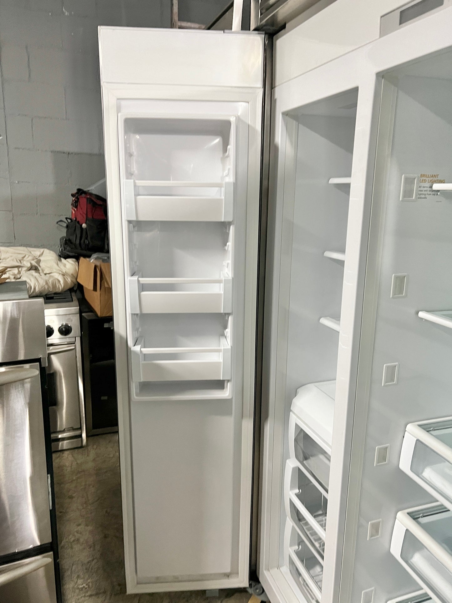 48 inch Viking 5 Series  VCSB5483SS Counter Depth Built-In Side by Side Refrigerator 29.05 Cu. Ft.  Ice Maker, Sabbath Mode , ENERGY STAR,  Stainless Steel , 444293