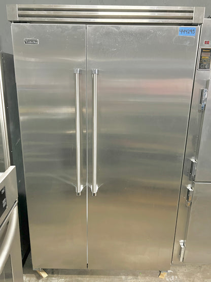 48 inch Viking 5 Series  VCSB5483SS Counter Depth Built-In Side by Side Refrigerator 29.05 Cu. Ft.  Ice Maker, Sabbath Mode , ENERGY STAR,  Stainless Steel , 444293