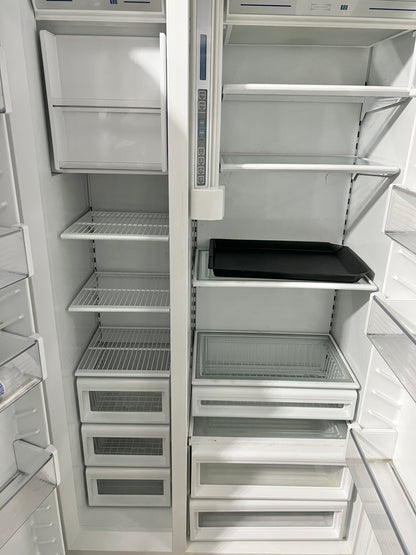 42 Inch Subzero 680S Side By Side Built In Refrigerator with Water Ice Dispenser , Counter Depth , Stainless Steel , 444355