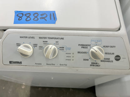Kenmore 便攜式重型頂部負載洗衣機白色 888211