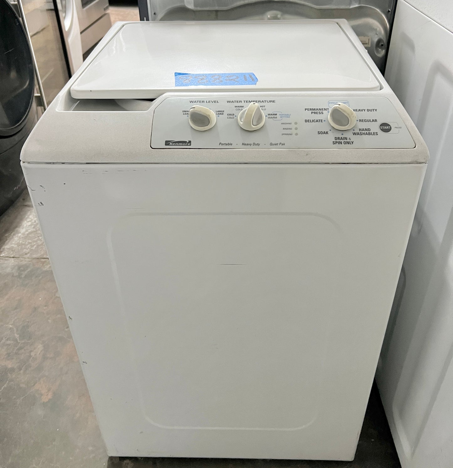 Kenmore 便攜式重型頂部負載洗衣機白色 888211