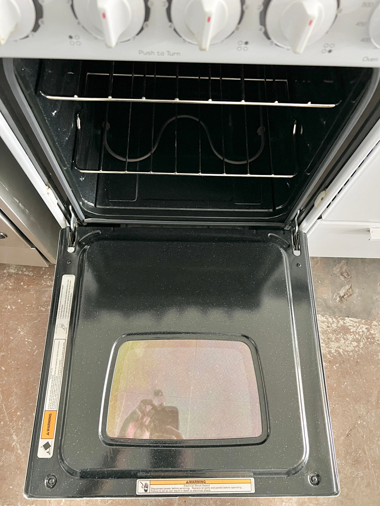 20 Inch Amana Electric Compact Range 4 Burner Coil Elements , Oven , White , Stove , 444298