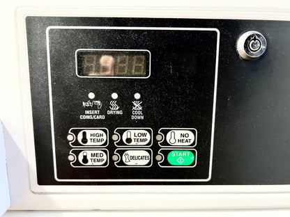 Speed Queen  SDELCFGS171TW01 27 Inch Commercial Electric Dryer Coin Operated Front Micro Display Control, Coin Box, 7.0 cu. ft., 4 Cycles, Galvanized Steel Drum, Reversible Door , ADA Compliant , 444377