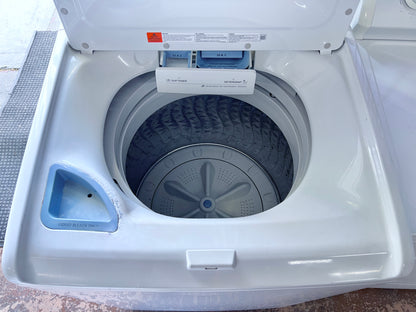 27 Inch Samsung  WA40J3000AW 4.0 cu. ft. Top Load Washer , 8 Wash Cycles, 700 RPM, Soft Close Lid, Diamond Drum Interior and Self Clean , 444328
