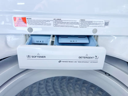 27 Inch Samsung  WA40J3000AW 4.0 cu. ft. Top Load Washer , 8 Wash Cycles, 700 RPM, Soft Close Lid, Diamond Drum Interior and Self Clean , 444328