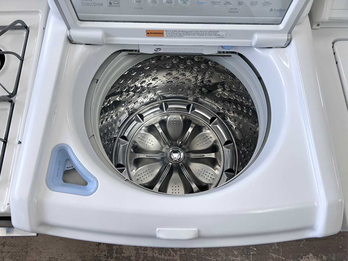 LG Top Load Washer and Electric Front Load Dryer Set , White ,DLEX5170W,WT5070CW 444360 and 444361