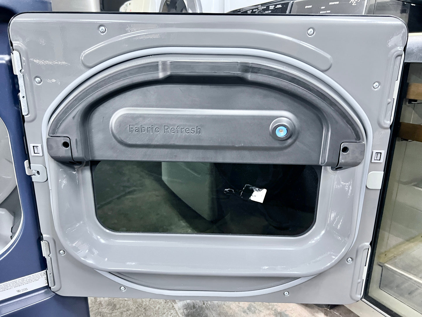 27 Inch GE Profile  PTD90EBPTRS Smart Electric Dryer 7.3 Cu.Ft., Steam Cycle, Sanitize Quick Dry, Sensor Dry,  Energy Star Sapphire Blue , New Open Box , 444363