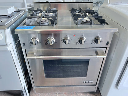 30 Inch NXR Residential Gas Range Commercial Grade , Heavy Duty Grates , 4 Burner , Convection Oven , Stainless Steel , 444364