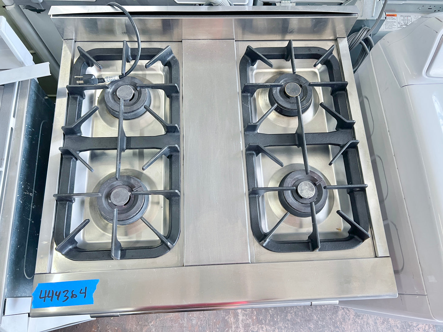 30 Inch NXR Residential Gas Range Commercial Grade , Heavy Duty Grates , 4 Burner , Convection Oven , Stainless Steel , 444364