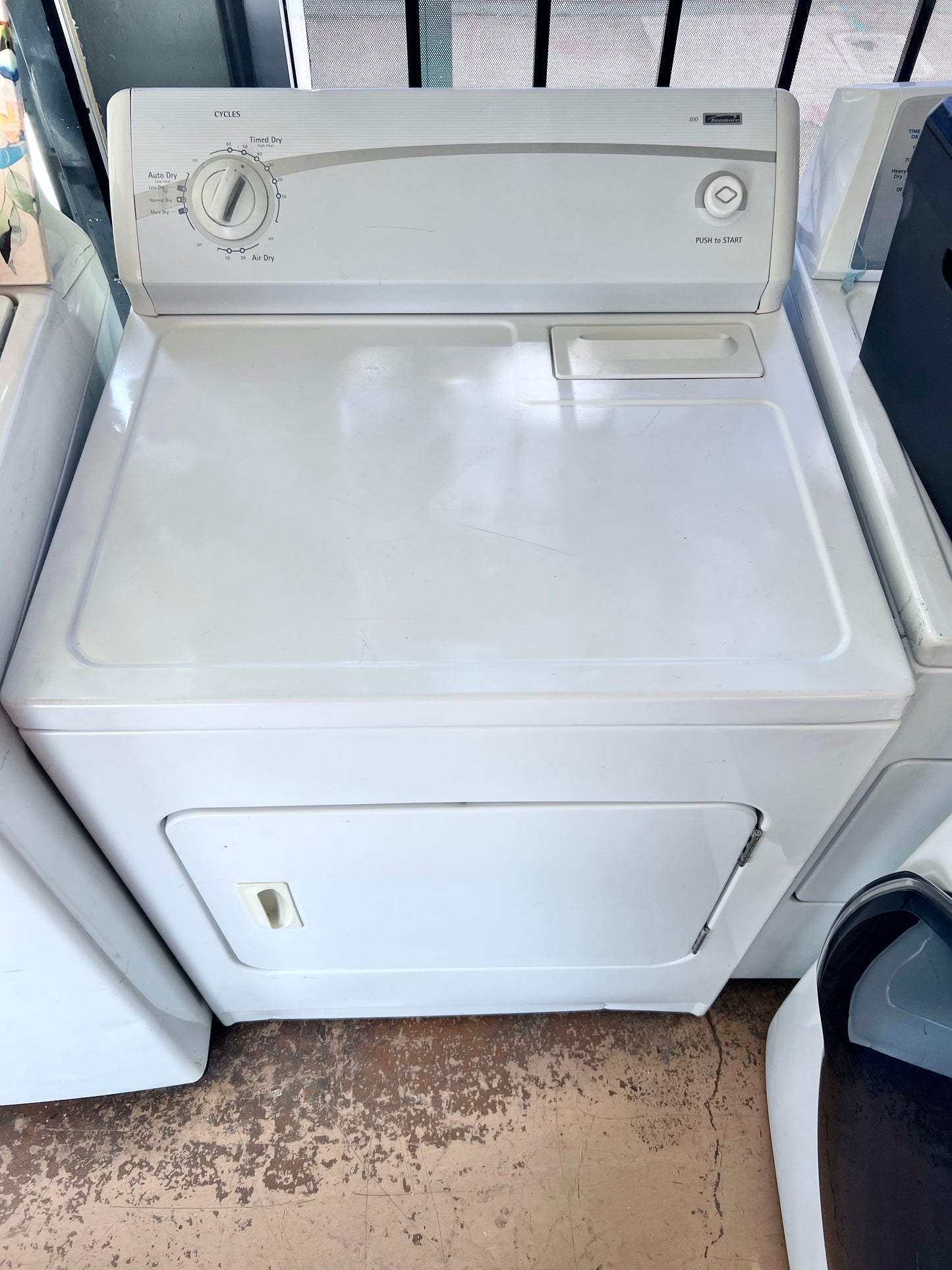 29 Inch Kenmore 300 Series 110.68322700 Electric Front Load Dryer , White 444366