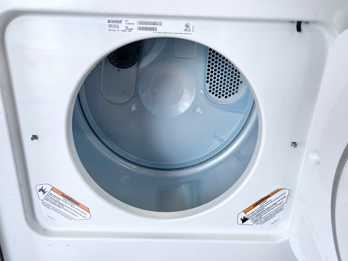 29 Inch Kenmore 300 Series 110.68322700 Electric Front Load Dryer , White 444366