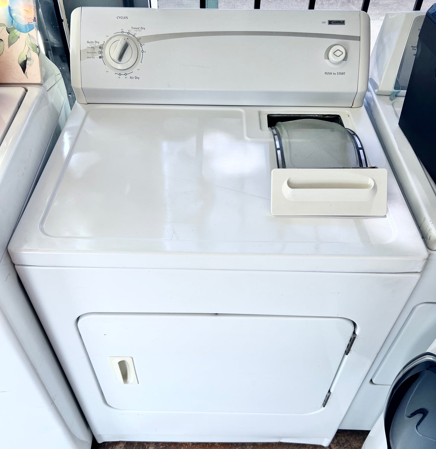 29 Inch Kenmore 300 Series 110.68322700 Electric Front Load Dryer , White 444366