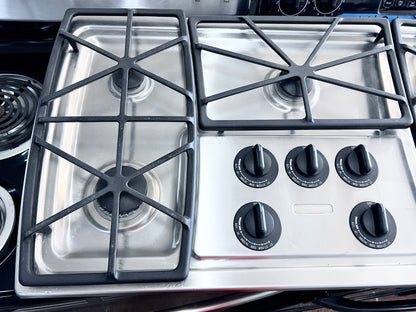 36 Inch Kitchenaid KGCS166GSS 5 Burner  Gas Cooktop ,, Stainless Steel , Electronic Ignition, 888709