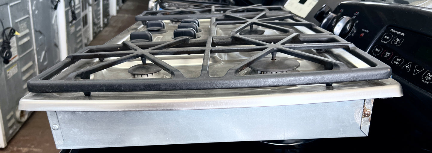 36 Inch Kitchenaid KGCS166GSS 5 Burner  Gas Cooktop ,, Stainless Steel , Electronic Ignition, 888709