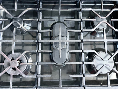 GE Profile  PGB940SEJSS 30 Inch Smart Gas Range 5 Burner, 5.6 cu. ft. Oven, Wi-Fi, Warming Drawer, Chef Connect, Convection, Tri-Ring Burner, Dual Oval Center Burner,  Steam Self-Clean, Star-K Certified Stainless Steel, Black Cooktop , 444383
