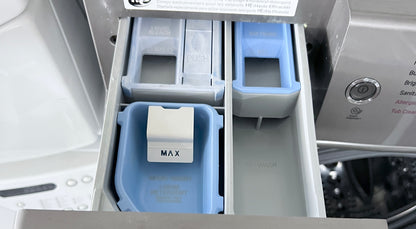 29 Inch LG Front Load 5.2 Cu Ft Washer & Electric Dryer 9.0 Cu Ft  Set In Graphite Steel DLEX8100V, WM8100HVA, 444274