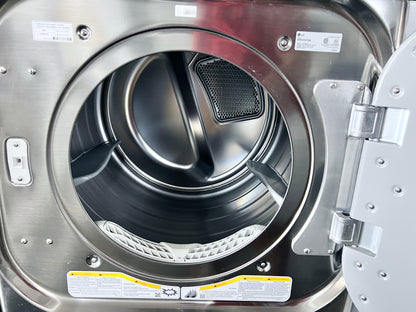 29 Inch LG Front Load 5.2 Cu Ft Washer & Electric Dryer 9.0 Cu Ft  Set In Graphite Steel DLEX8100V, WM8100HVA, 444274