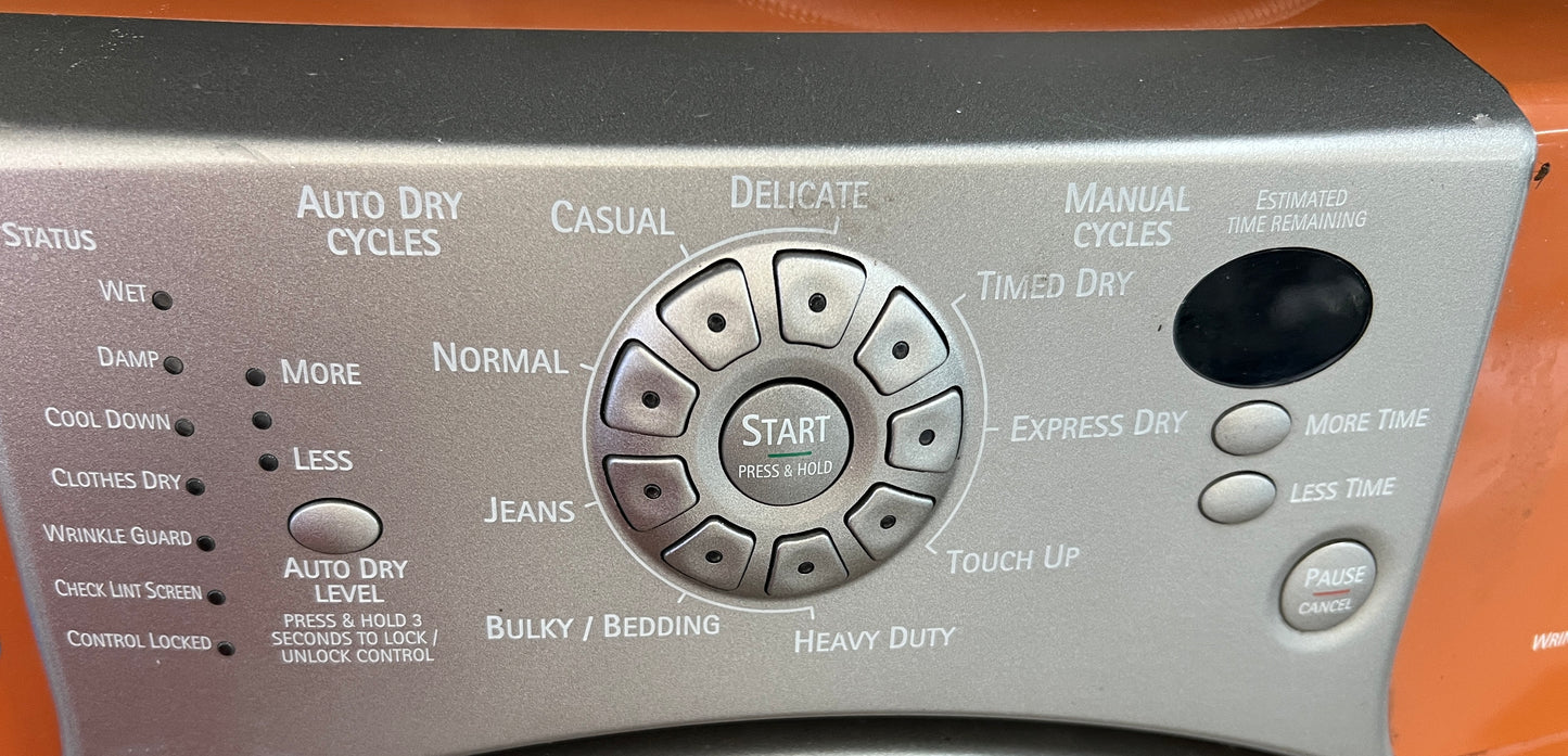 Kenmore Elite HE4 前置式電動烘乾機橙色 110.85089401，含底座 888704