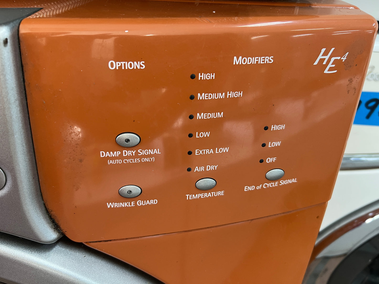 Kenmore Elite HE4 前置式電動烘乾機橙色 110.85089401，含底座 888704