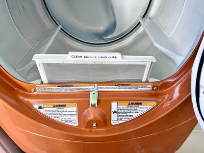 Kenmore Elite HE4 前置式電動烘乾機橙色 110.85089401，含底座 888704