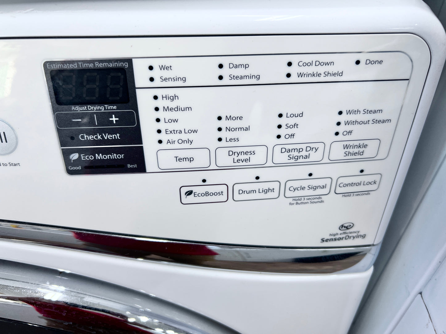 Whirlpool Duet 蒸汽前置式電動烘乾機，白色，WED95HEDW0，999865