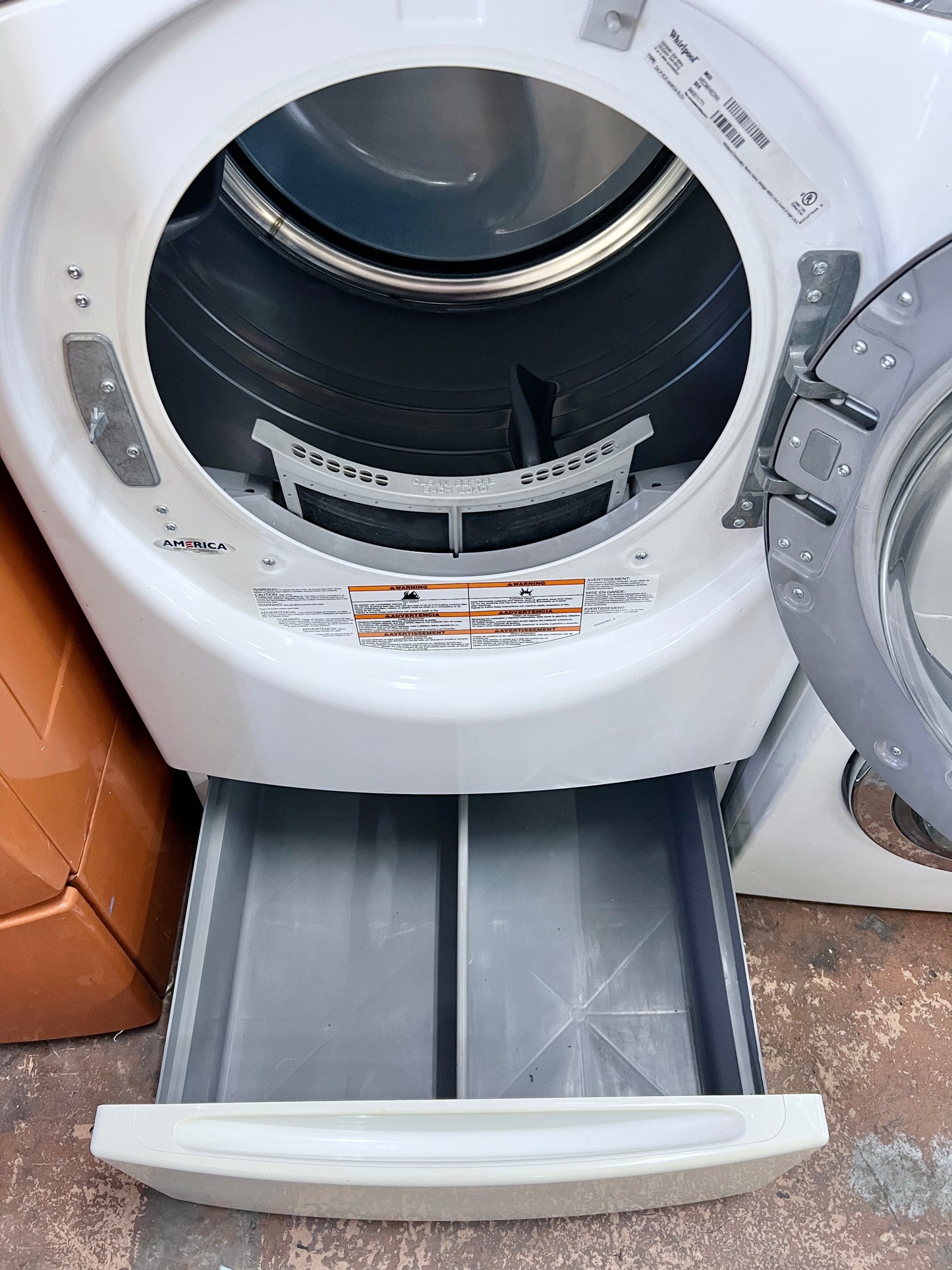 Whirlpool Duet 蒸汽前置式電動烘乾機，白色，WED95HEDW0，999865