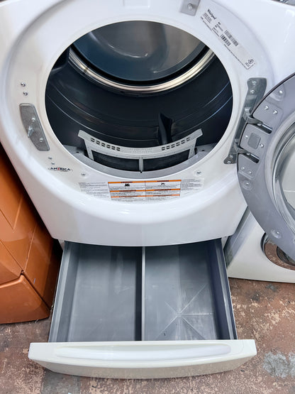 Whirlpool Duet 蒸汽前置式電動烘乾機，白色，WED95HEDW0，999865