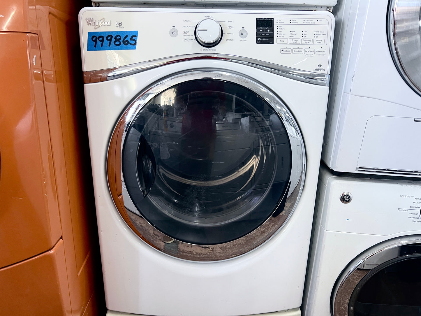 Whirlpool Duet 蒸汽前置式電動烘乾機，白色，WED95HEDW0，999865